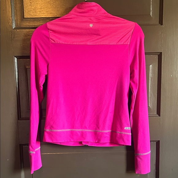 Danskin Bright Pink Jacket; size 10-12 - Picture 4 of 4